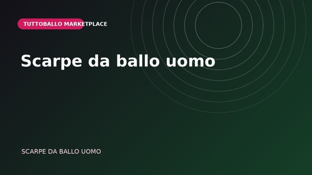Scarpe da ballo uomo