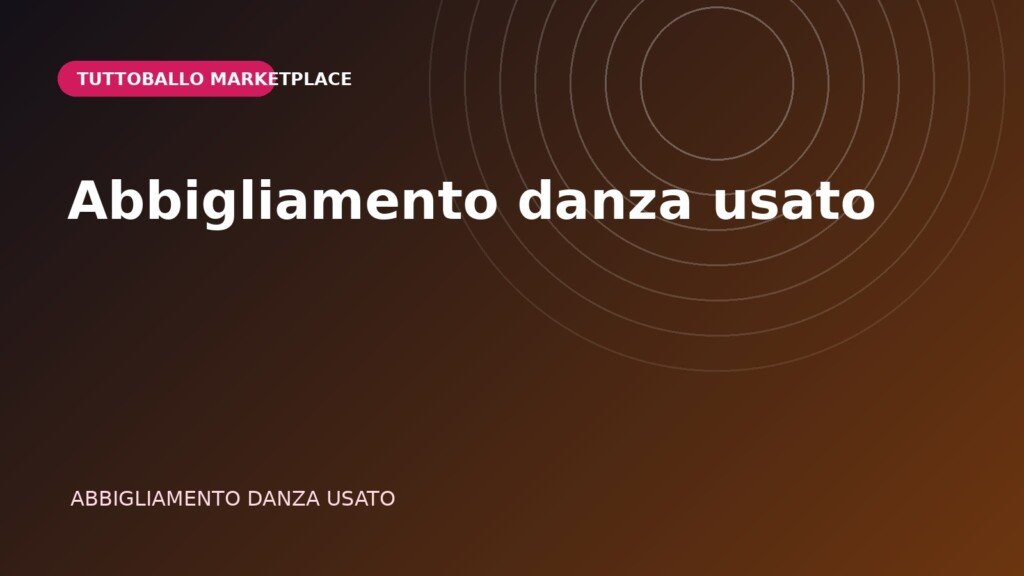 Abbigliamento danza usato
